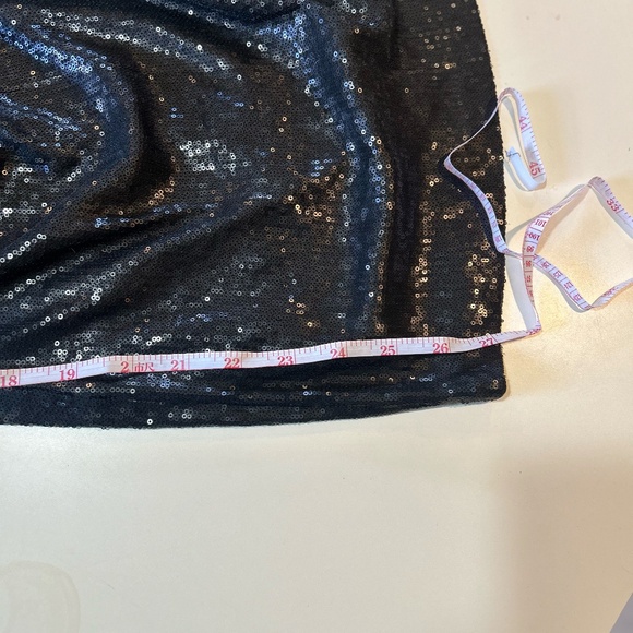 Parker Black Sequined Cocktail Dress - Picture 5 of 10